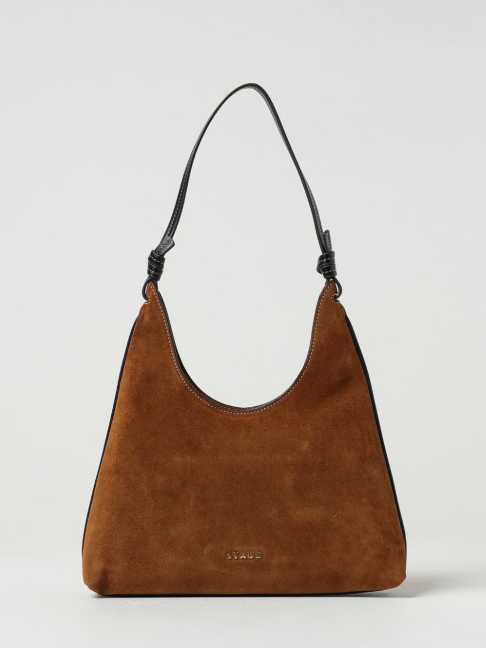 NWT STAUD Winona Shoulder Bag, Tan/Black - Picture 1 of 11